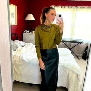 Zara cropped cowl neck top